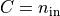 C = n_\text{in}